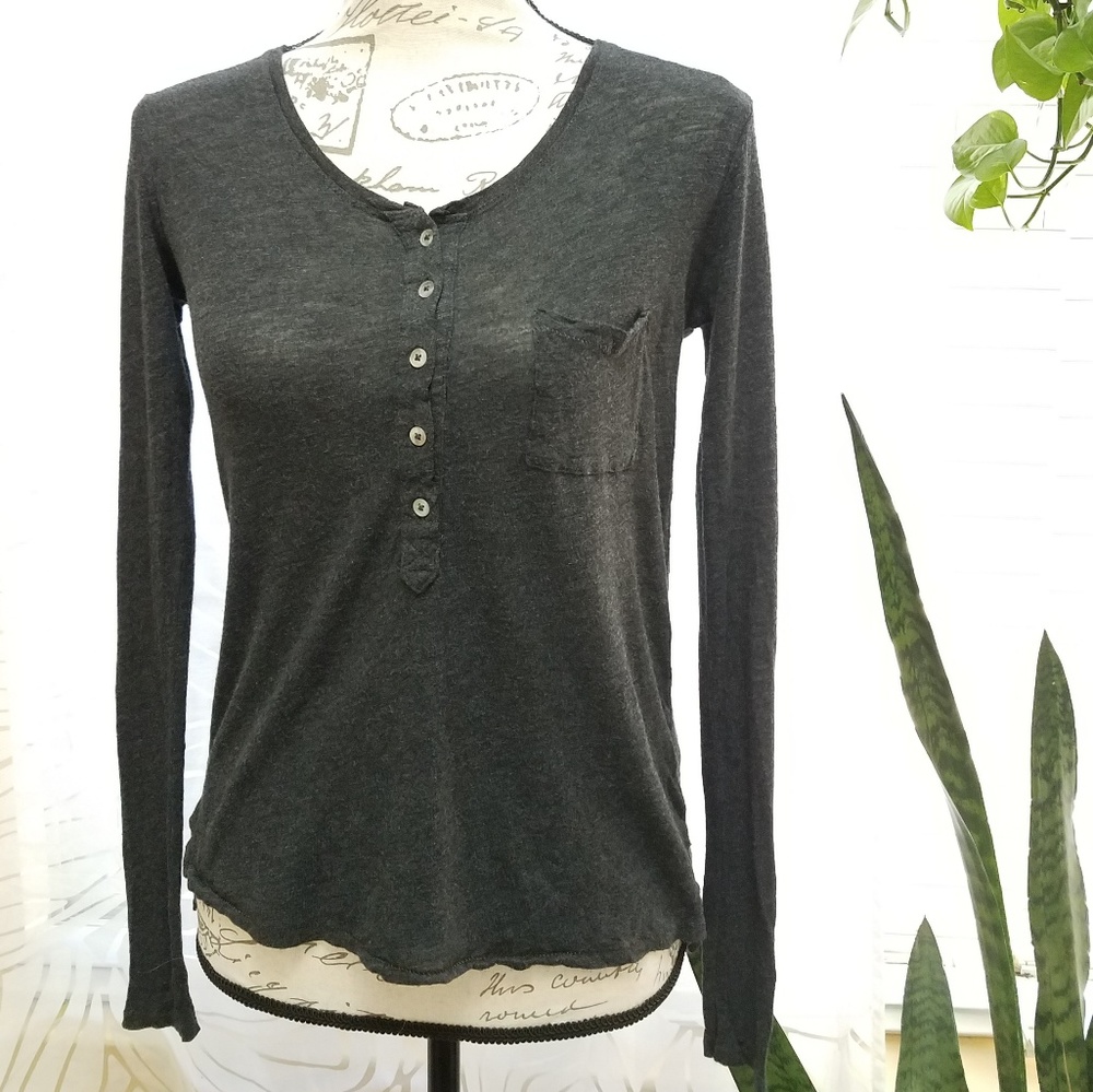 EUC Aerie Long Sleeve Casual Shirt Basic Button Up